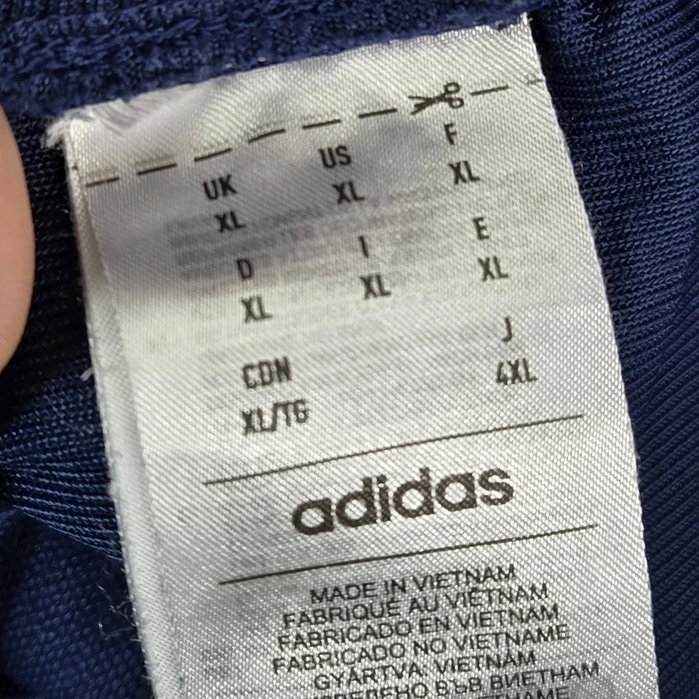 Adidas Men Pants XL Navy Blue Activewear Pants Windbreaker Track Pants‎